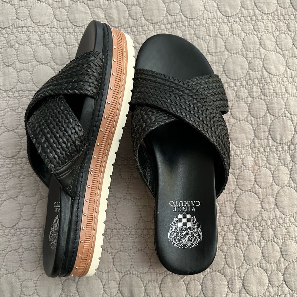 Black summer sandals